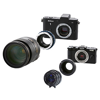 Nikon 1 ve Pentax Q için yeni adaptörler