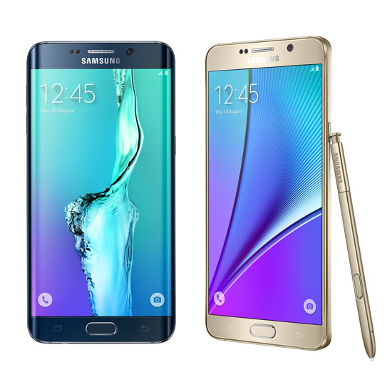 Samsung Galaxy S6 edge+ ve Note 5
