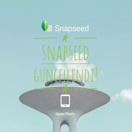 Profesyonellerin açık ara tercihi Snapseed