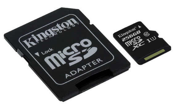 Kingston’dan 256 GB’lık Yeni microSD Kart