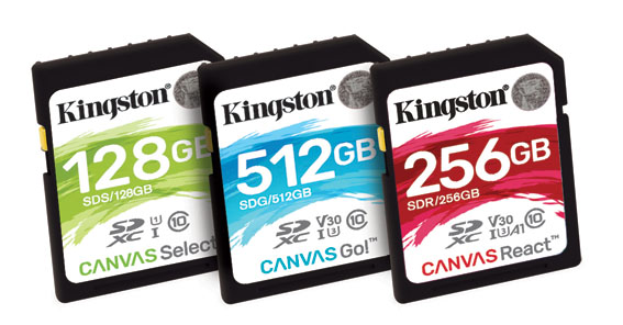 Kingston Dijital “Canvas” serisi Yeni Kartları Duyurdu