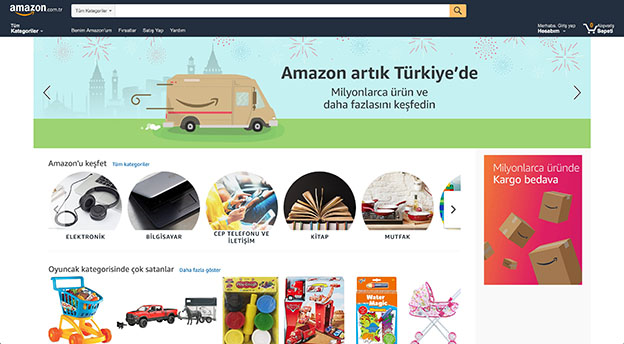 Amazon Türkiye’deki Faaliyetlerine Başladı