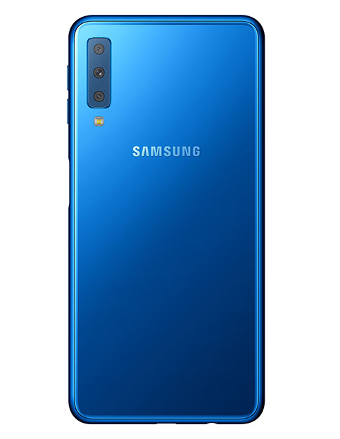 1537453206 SM A750F 002 Back Blue - Üç Arka Kameralı Galaxy A7