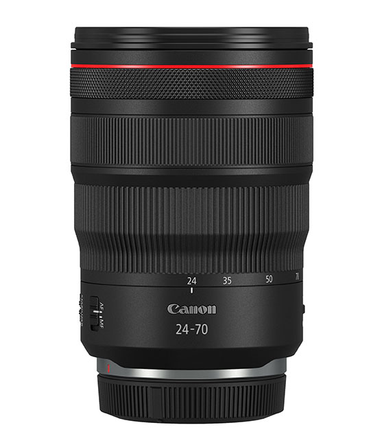 1568891578 Canon RF 24 70MM F2.8L IS USM Side with cap - EOS R Sistemine 2 yeni objektif