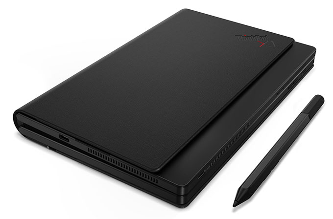 1607504583 01 TP X1 Lark Hero Front Angled Left Folded Pen - Lenovo ThinkPad X1 Fold Türkiye’de