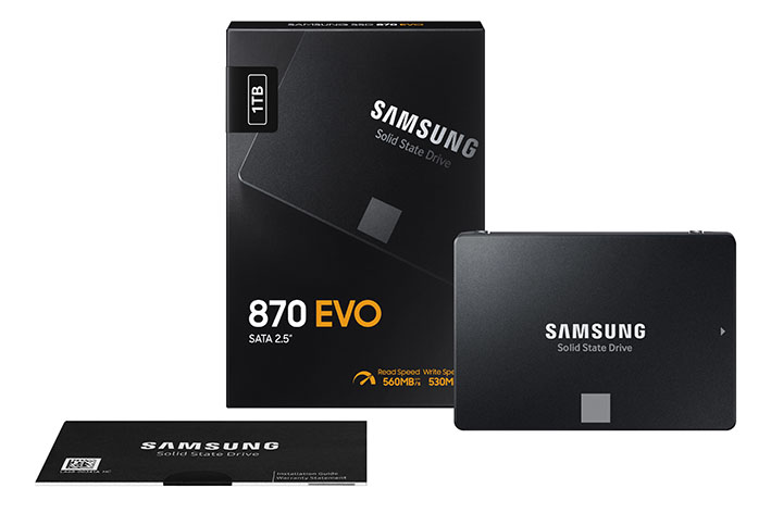 1611071127 MZ 77E1T0BW 009 PKG Fullshot Black - Samsung, SSD serisinden 870 EVO’yu tanıttı