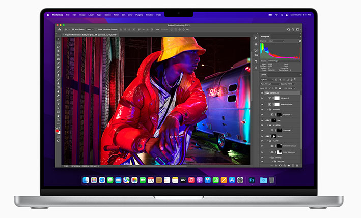 Apple MacBook Pro 16 inch Photoshop 10182021 - M1 Pro ve M1 Max çipli MacBook Pro