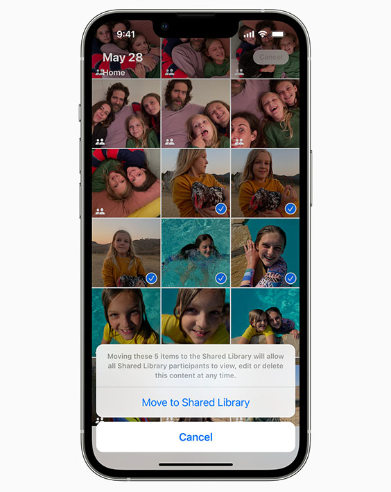 Apple WWDC22 iOS16 iCloud Shared Photo Library selected photos 220606 - iOS16 Yeni Özelliklerle Geliyor!