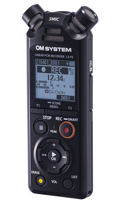 C02 LS P5 BLK Right E - OM SYSTEM LS-P5 Ses Kayıt Cihazı