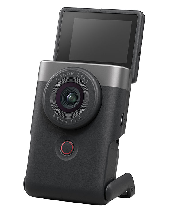1683789326 PowerShot V10 stand tilt SILVER FSL - Canon’dan vlog çekimlerine özel kamera: PowerShot V10