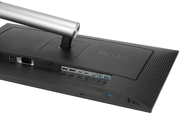 ASUS ProArt Display 6K PA32QCV ProArt Display PA32QCV showing connectivity ports - ASUS ProArt Display 6K PA32QCV