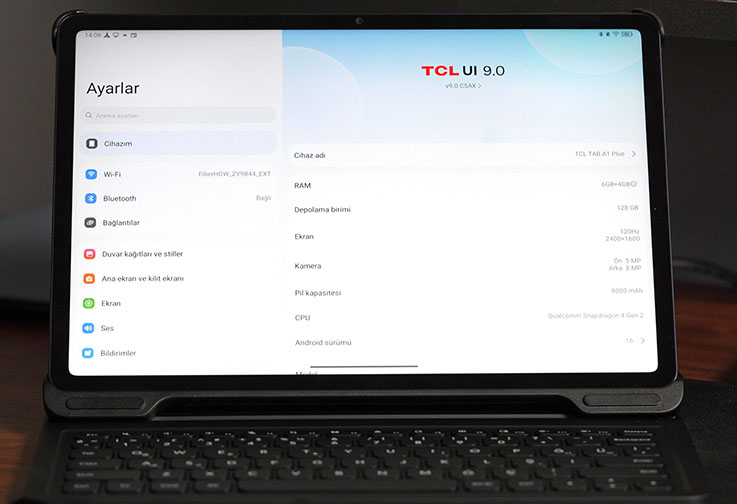 İnceleme: TCL TAB A1 Plus tt2 - İnceleme: TCL TAB A1 Plus